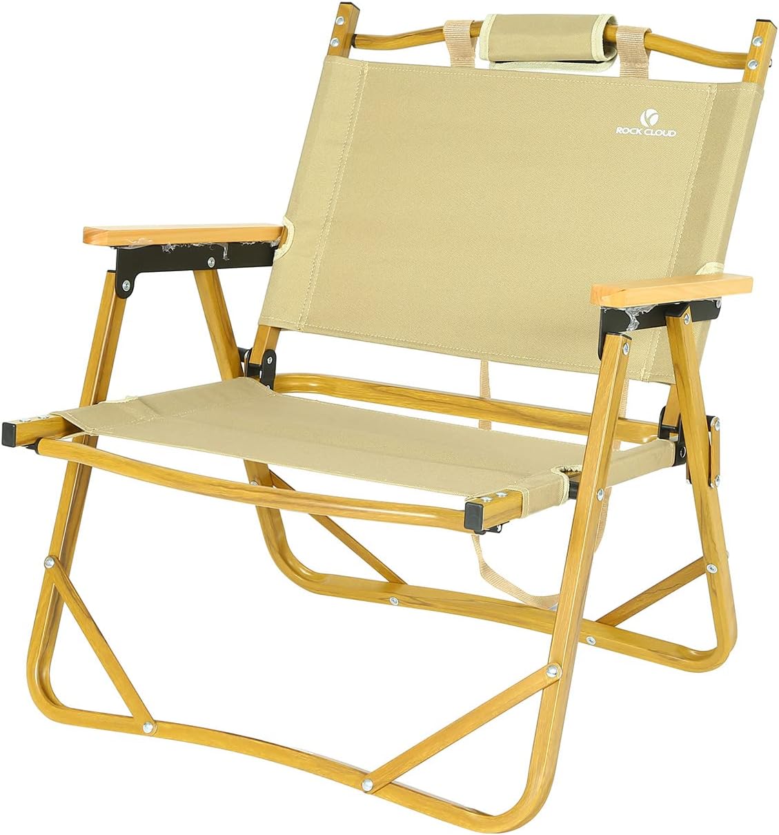 Rock Cloud Low Beach Chair Portable Folding Camping Chairs for Camp Lawn Hiking Sports Hunting