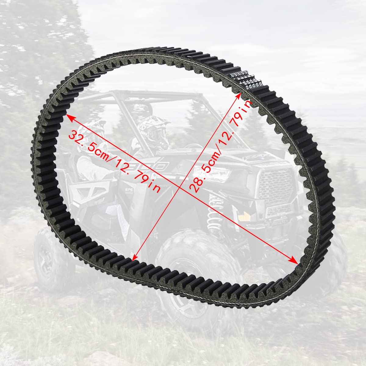 CARWIDE 2 Pack for Polaris Drive Belt 3211180 Heavy Duty Belt for RZR 2014-2021 1000 900 XP 4, for RZR S 2015-2020 900 1000 XP XP4, for 2013-2020 Ranger 900 1000 XP 4 Replaces 3211196 3211172 3211149