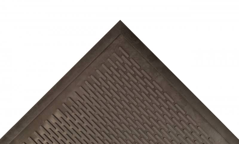 Notrax T29 Ridge Scraper Entrance Mat 1/4x22 Thick 3& x 5& Black