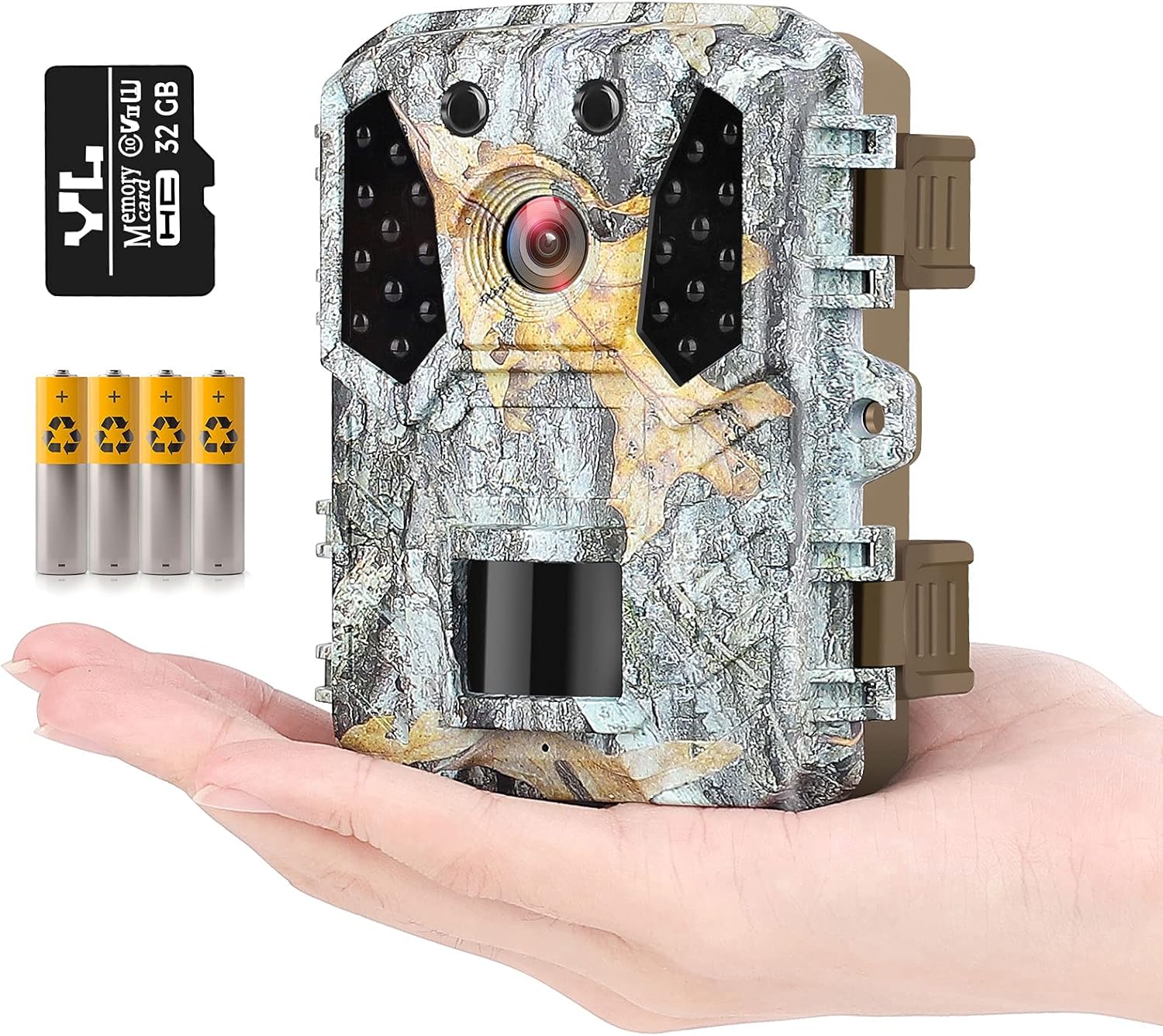 HAWKRAY Mini Trail Game Camera-M2, 20MP 1080P，Free 32G mrico SD Card and 4AA Batteries,Game Camera Infrared Sensors 120° Low Glow IR Night Vision Motion Activated,2