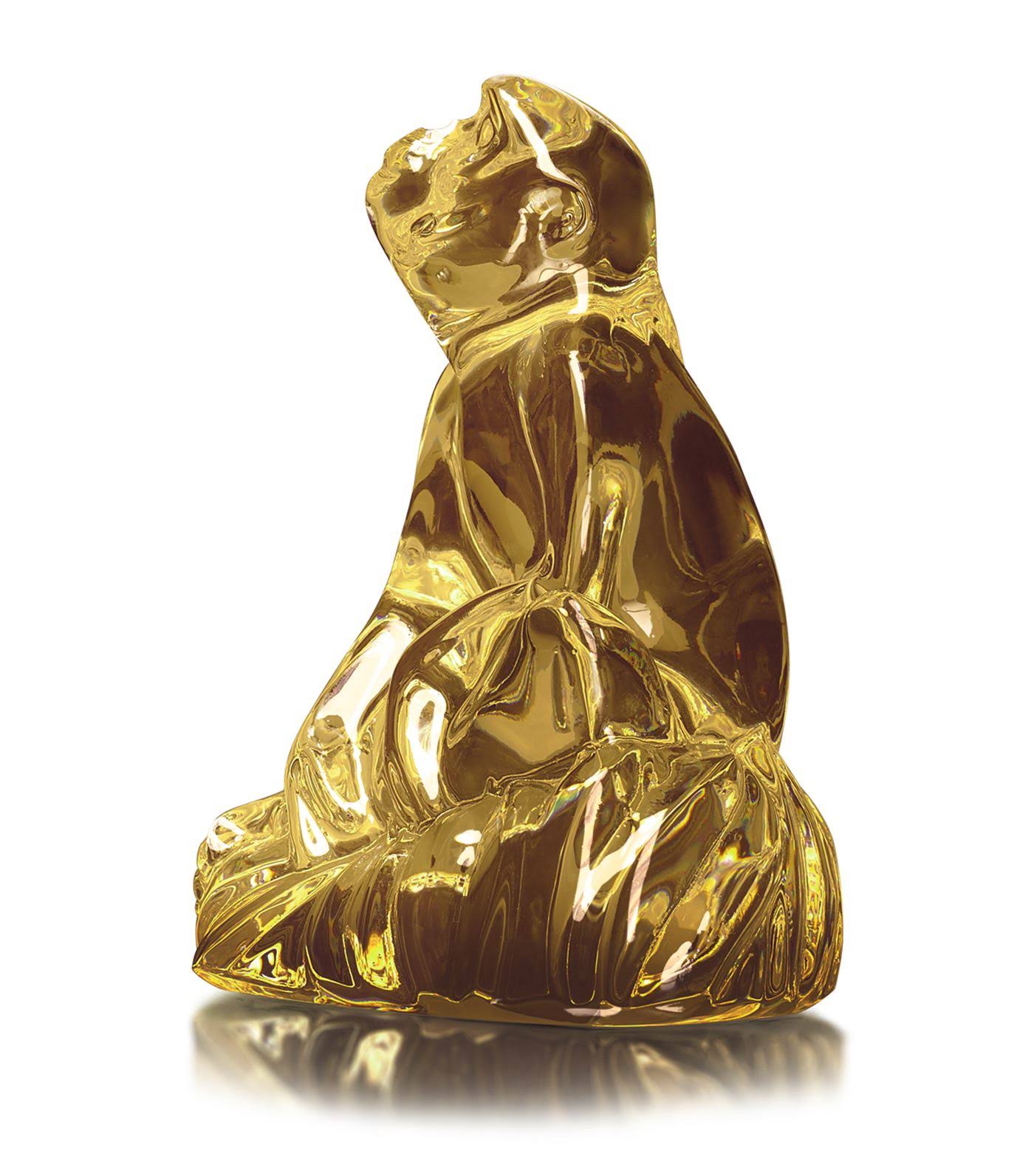 Baccarat Gold Crystal Monkey
