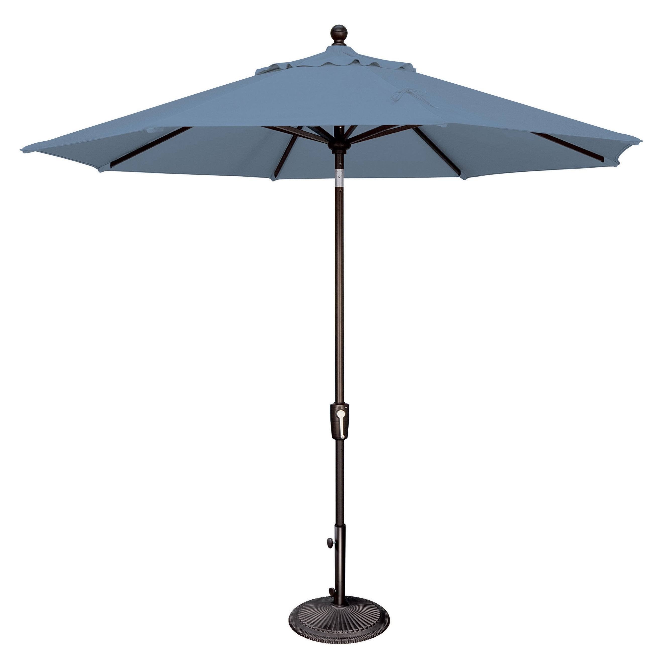 Catalina SSUM92-0909-A48103S 108 in. Push Button Market Umbrella Cast Ocean u0026 Black