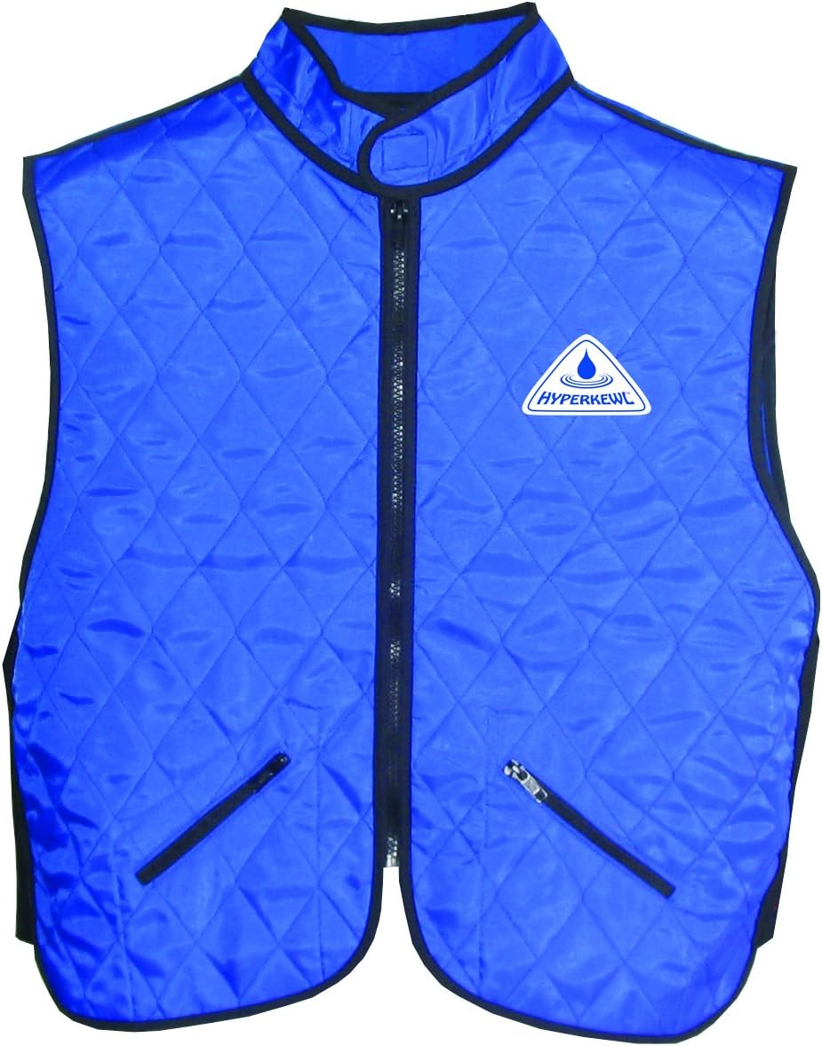 HyperKewl Evaporative Cooling Deluxe Sport Vest,Black,Large