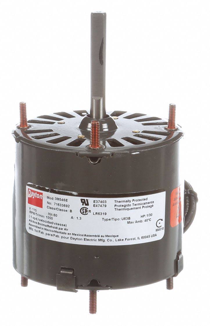 Dayton 3M546 1/30 HP HVAC Motor, 1550 RPM