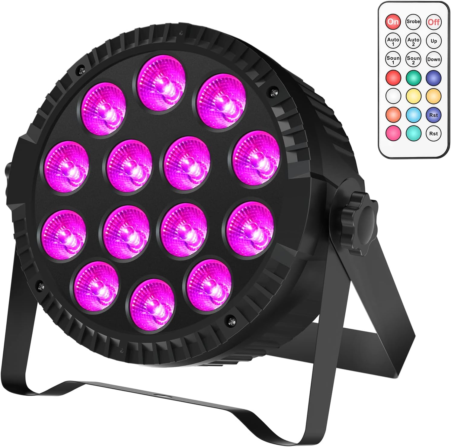 U`King LED Par Lights RGBW DJ Light Stage Lighting 14x6W Uplights for Events by Sound Activated and DMX Control Uplighting for Wedding Church Live Show Disco Parties