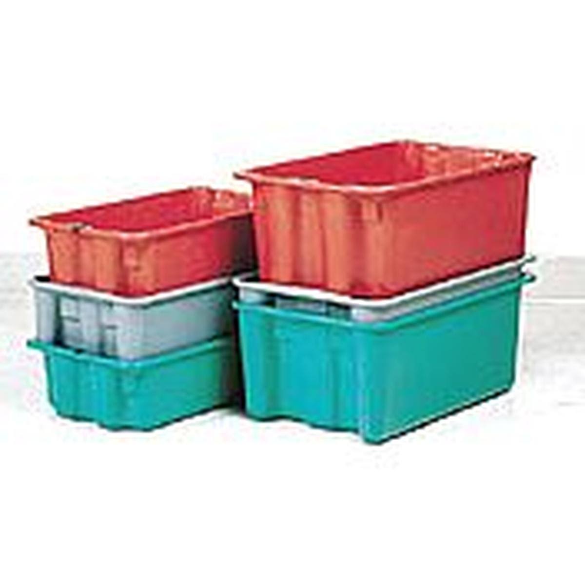 Lewisbins SN2419-14 Stack and Nest Bin,27-1/2 in L,gray