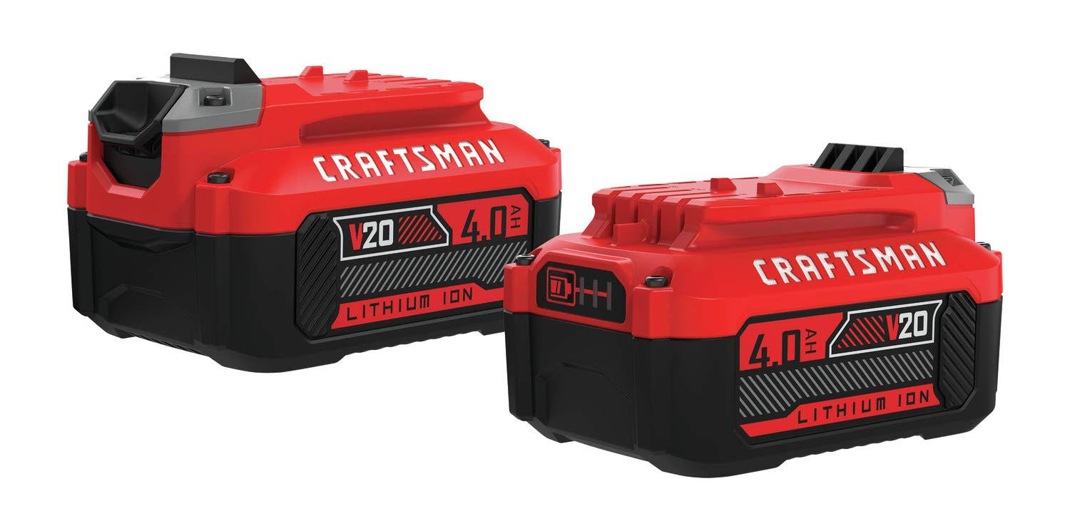 Craftsman CMCB204-2 20V 4.0Ah Lithium Ion Battery 2-Pack