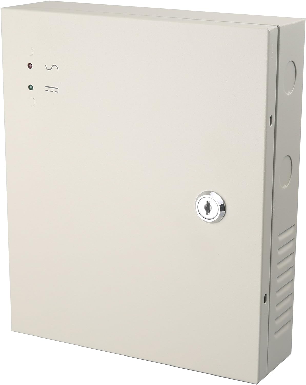 EVERSECU 18 Channel DC12V 30 Amp Reset Fuse CCTV DC Distributed Power Box with AC Plug and Lock for Security Cameras, DVRs, CCTV Power Supply Pack of 2