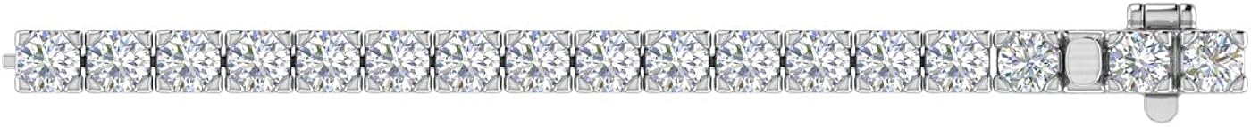 2 Carat to 7 Carat Diamond Tennis Bracelet in 14K Gold (7 Inch) - IGI Certified (I1-I2 Clarity)