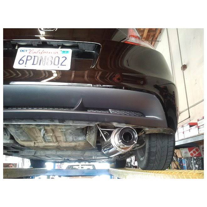 Megan Racing Axle Back Exhaust: Honda CR-Z 11+ Blue Titanium Tip MR-ABE-HCZ10DS-BT