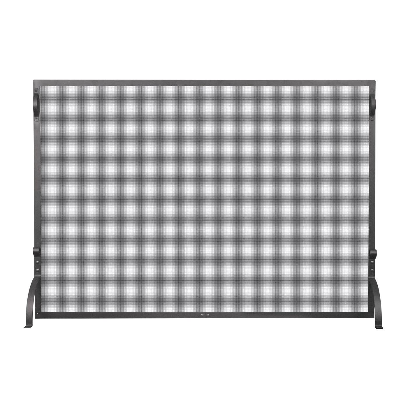 Uniflame 1 Panel Wrought Iron Spargkguard Fireplace Screen