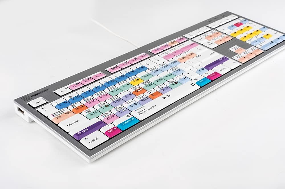 Logickeyboard ALBA Series - Presonus Studio One 3 - Mac Pro US Keyboard LKBU-PSO3-CWMU-US
