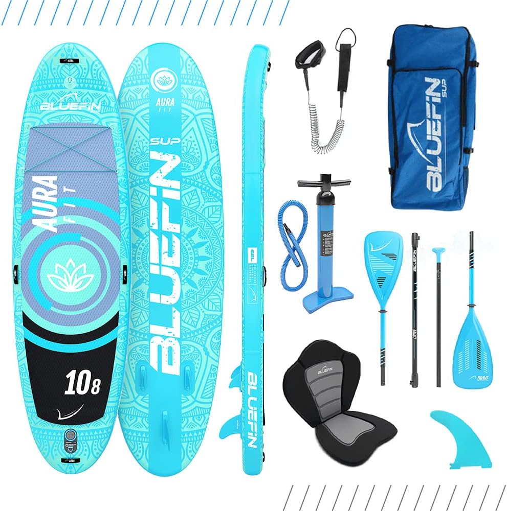 Bluefin SUP 10′8″ Aura FIT Stand Up Paddle Board Kit | 6