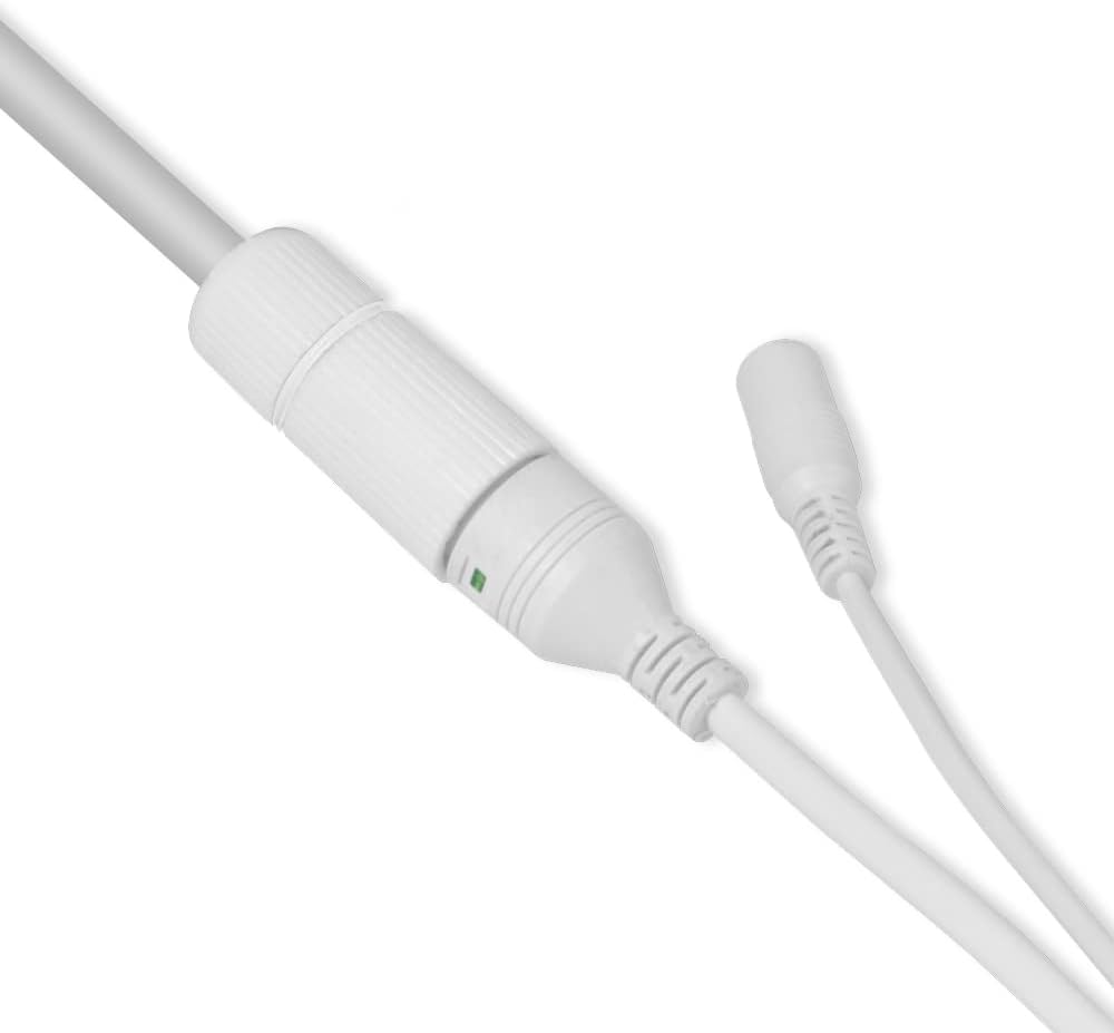 Hiseeu 160Ft Cat5e PoE Ethernet Cable,Network Cable with RJ45 Waterproof Connector,Different Network Cable Joints on both sides,1Gigabit/Sec,Compatible with Hiseeu PoE Cameras and NVR System,RJ45-B-50 Pack of 2