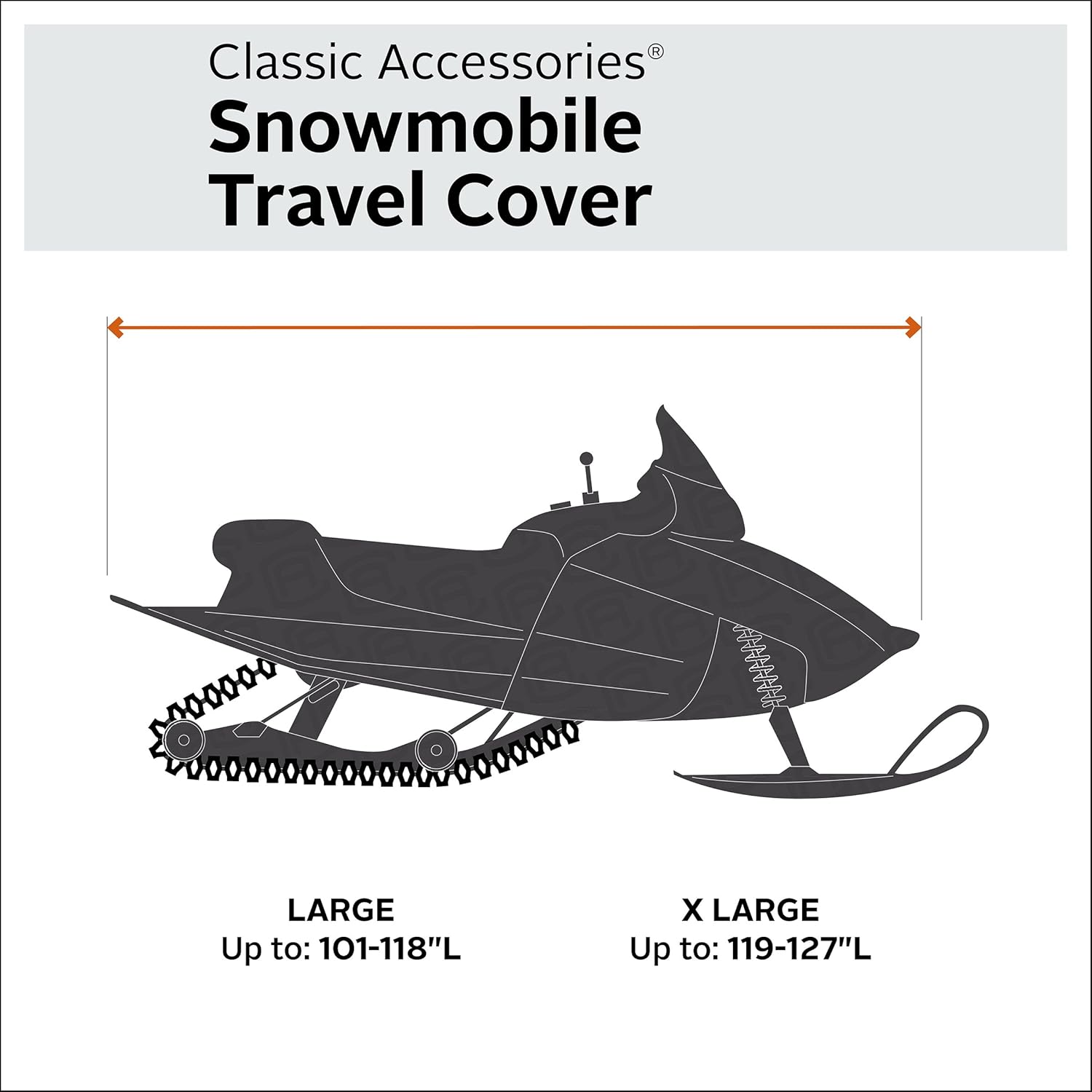 Classic Accessories SledGear Deluxe Snowmobile Travel Cover, X-Large