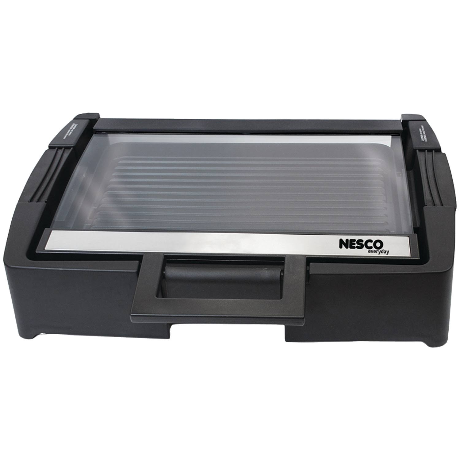 Nesco GRG-1000 Grill with Glass Lid - Black - 1300W