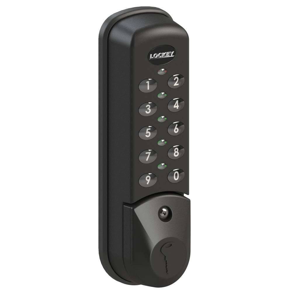 LockeyUSA EC781bv Digital Combination Electronic Cabinet u0026 Locker Lock for Wet Chlorinated Pool Areas Black - Vertical