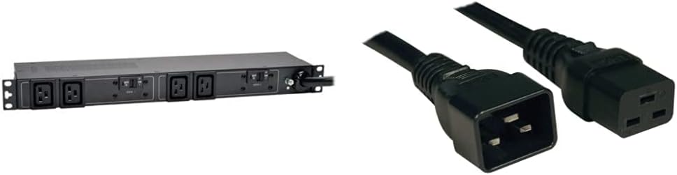 Tripp Lite Basic PDU, 30A, 20 Outlets (16 C13 & 4 C19), 200/208/240V, L6-30P Input, 15' Cord, 1U Rack-Mount Power, 5 Year Warranty (PDU1230)