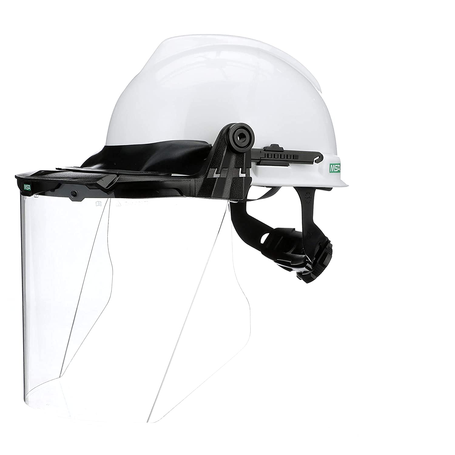 MSA 10118695 V-Gard Accessory System Kit, Includes: White V-Gard Cap, V-Gard Frame for Slotted Caps, Clear V-Gard Polycarbonate (PC) Visor, Superior Impact Protection
