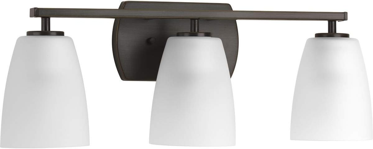 Progress Lighting P300133-009 Leap Three-Light Bath, Brushed Nickel Pack of 2