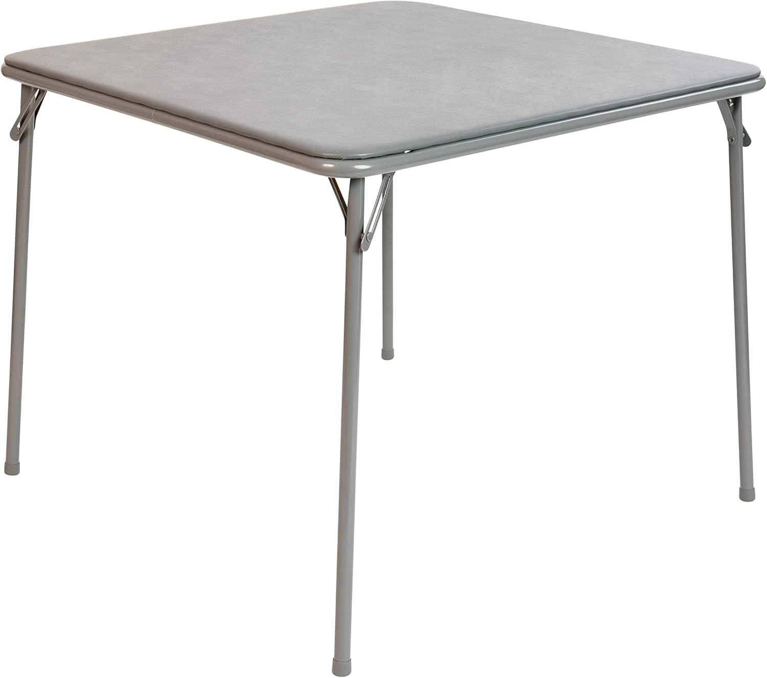 Flash Furniture Folding Card Table - Gray Foldable Card Table Square - Portable Table with Collapsible Legs Pack of 2
