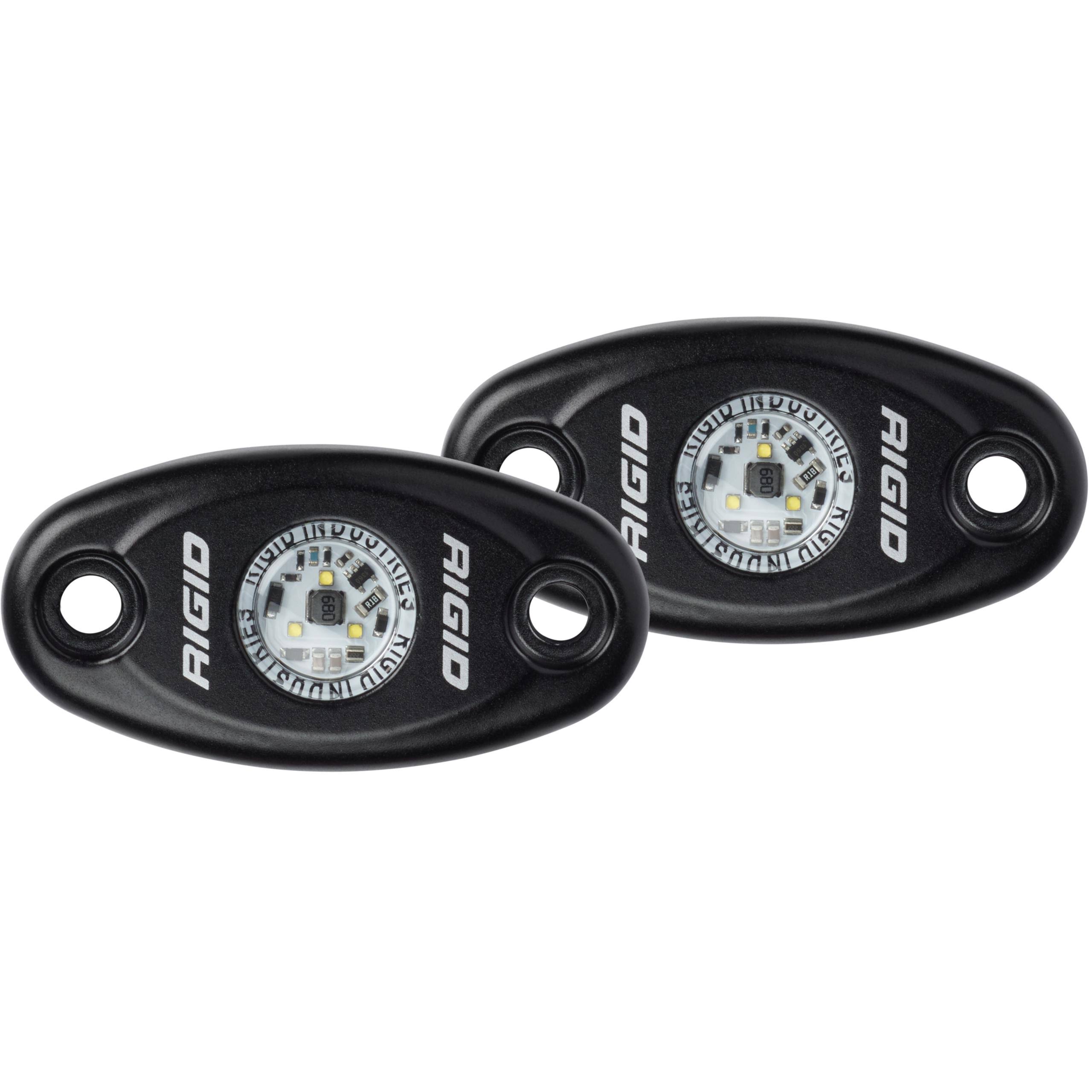 Rigid Industries 482103 A-Series Black High Power LED Light - Pair Red