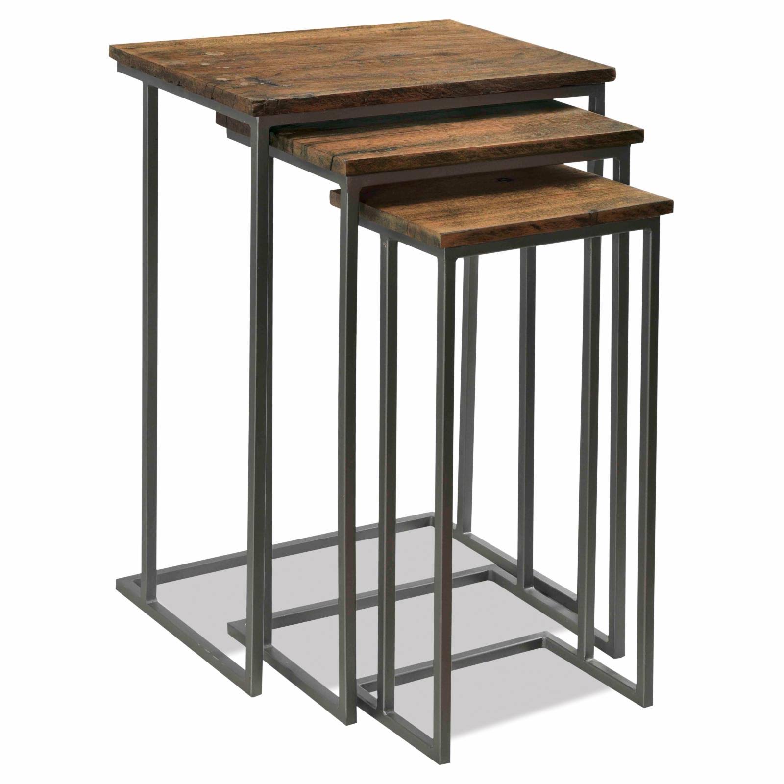 Riverside Furniture Savannah 3 Piece Nesting Side Tables, Black