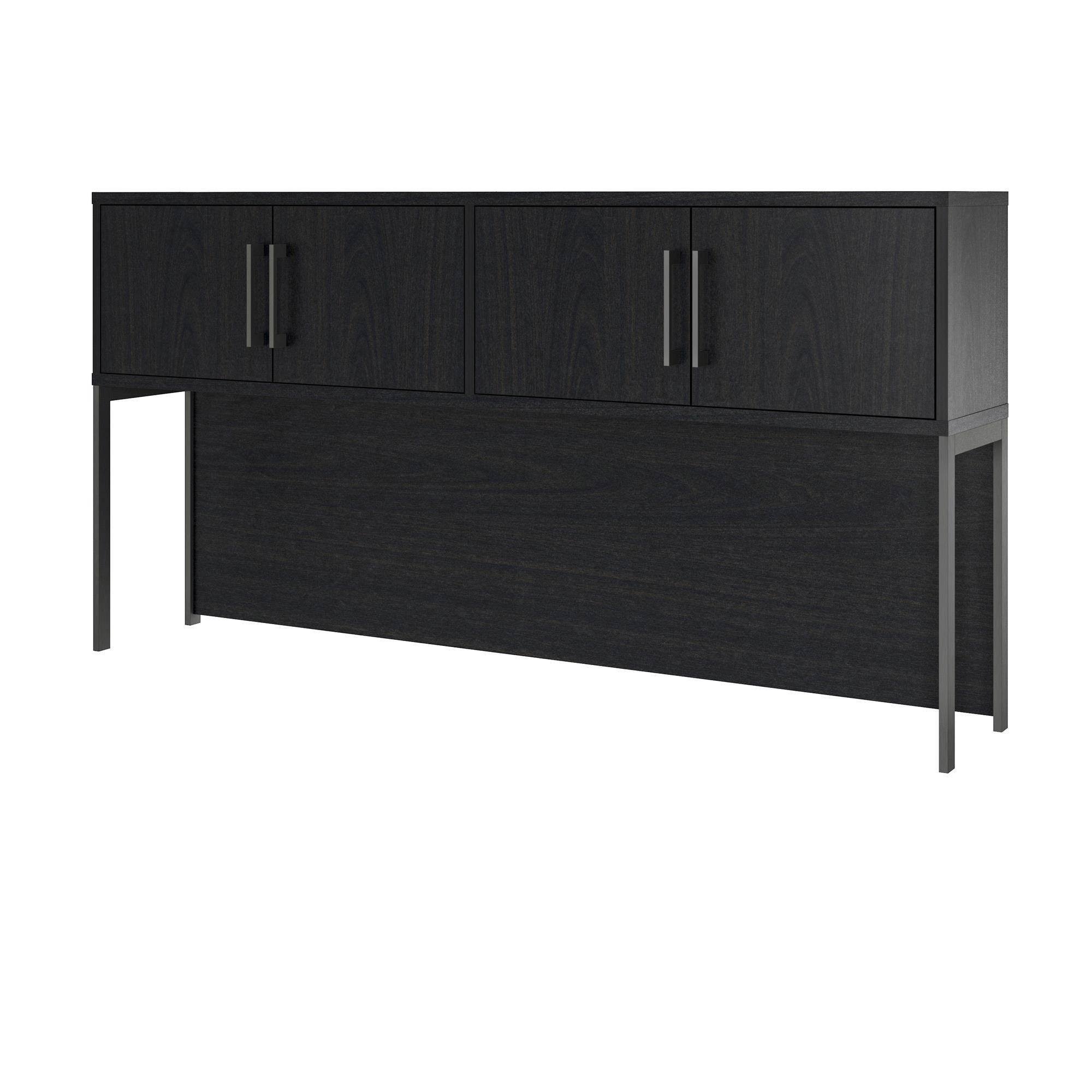 Ameriwood Parkside Hutch in Black Oak