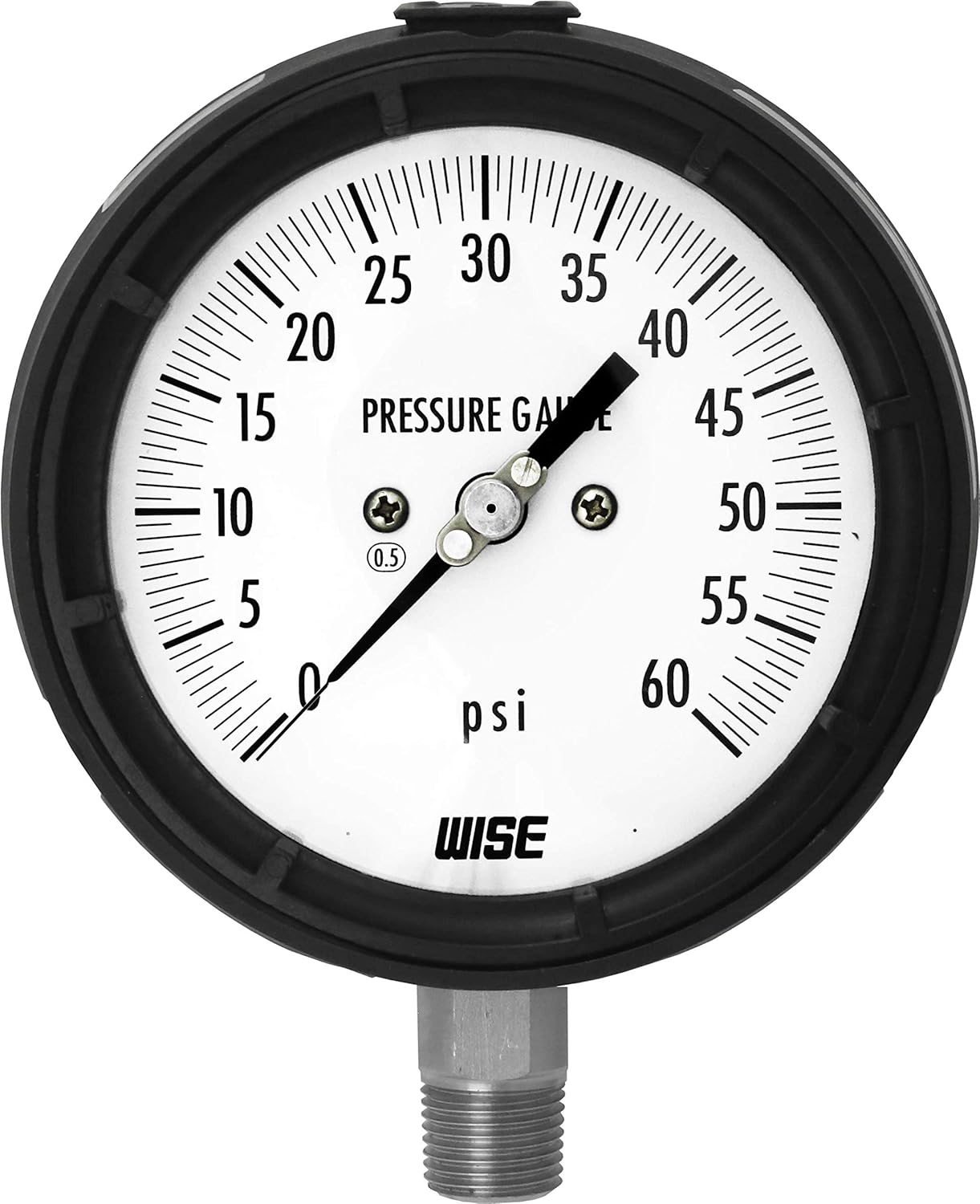 WISE Solid Front Type Pressure Gauge with thermoplastic case P359 125mm(4-1/2