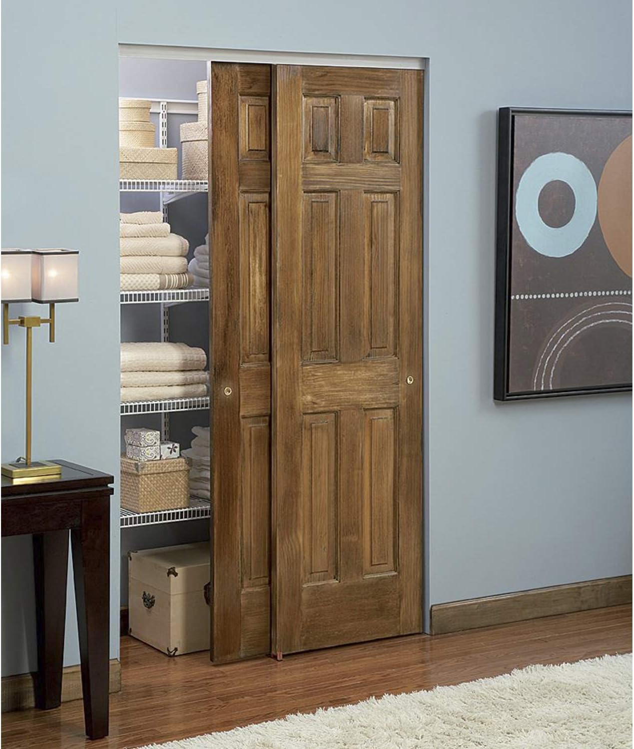 Johnson Hardware 2200F Twin Wheel Sliding Bypass Door Hardware 48