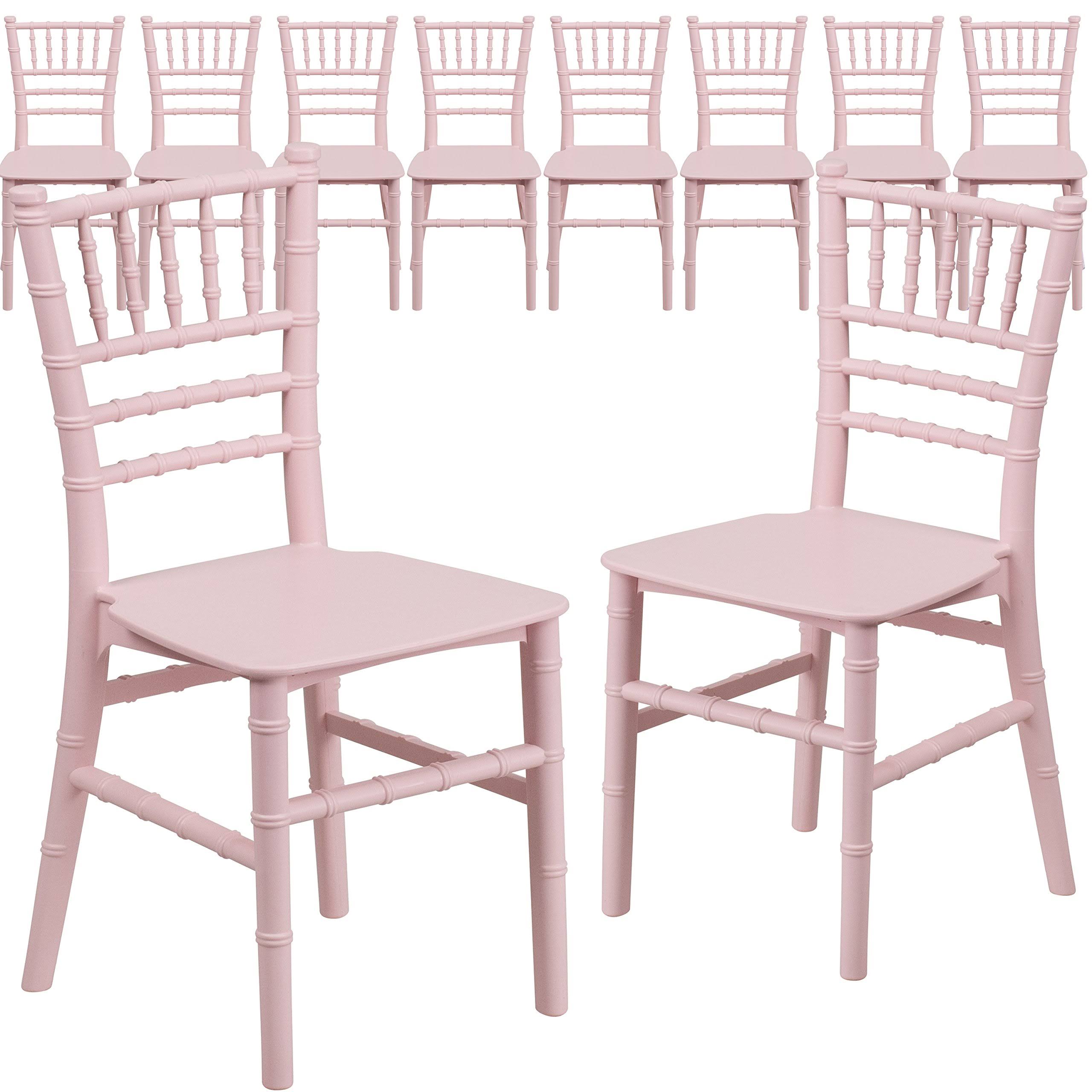 Flash Furniture 10-Pack Kids& Pink Resin Chiavari Chair