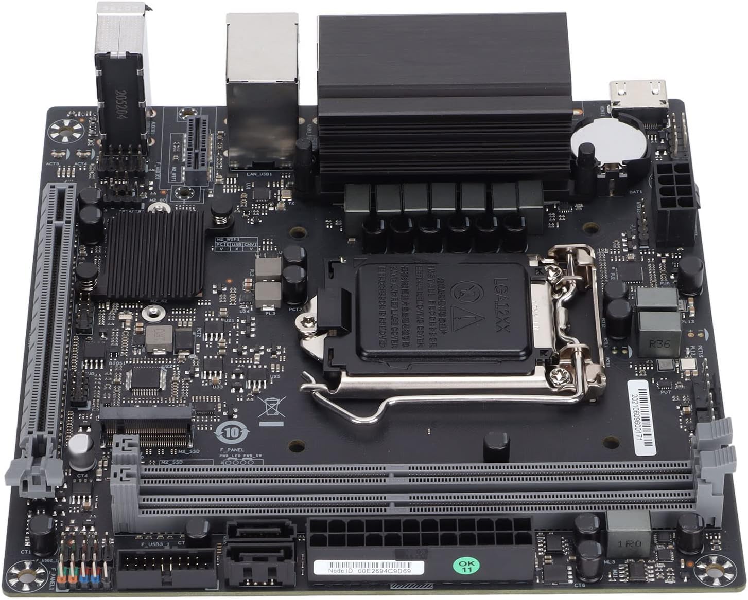 Cuifati H510 Chip Motherboard, Dual Channel PC Motherboard, with CNVIO,Pcle Wireless Card Interface, Fog Black Matte PCB