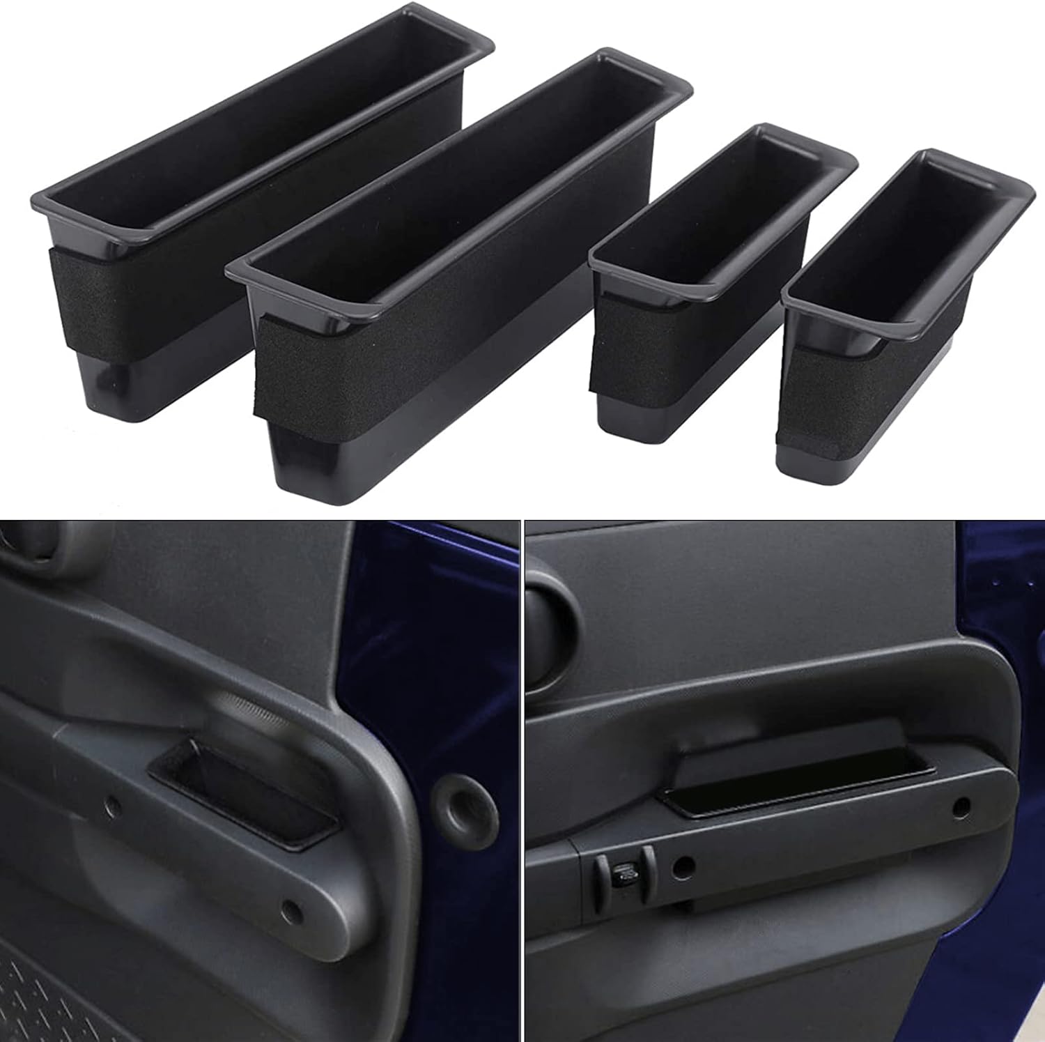 POETRYXIAO Door Side Grab Handle Storage Organizer for 2007-2010 Jeep Wrangler JK JKU, Interior Accessories