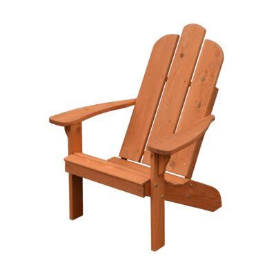 Handley Solid Wood Adirondack Chair August Grove Color: Cedar Stain