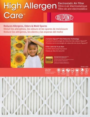16.38x21.5x1 Dupont High Allergen Care MERV 11 Air Filters (6 Pack)