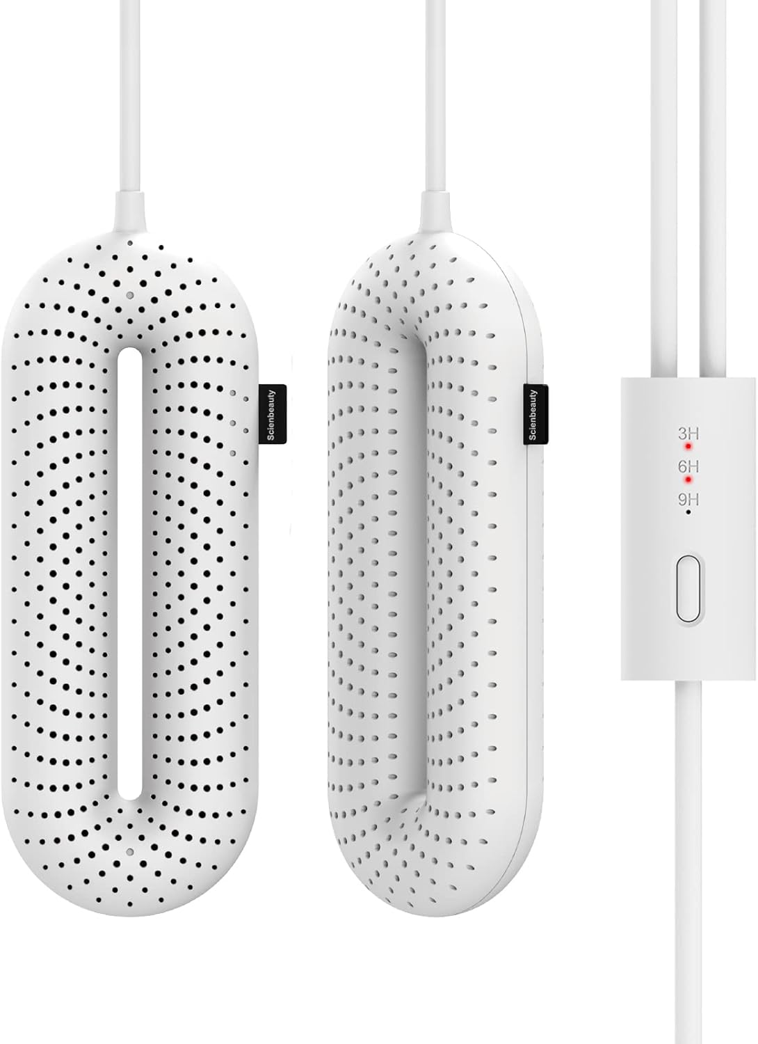 Scienbeauty Boot Dryer Shoe Dryer, Portable Footwear Dryers Machine with 3 Timer Modes for Rainy Seasons Winter Travel, Folding Foot Warmer Quick Drying for Shoes, Gloves, Socks, Ski Boots (110V)