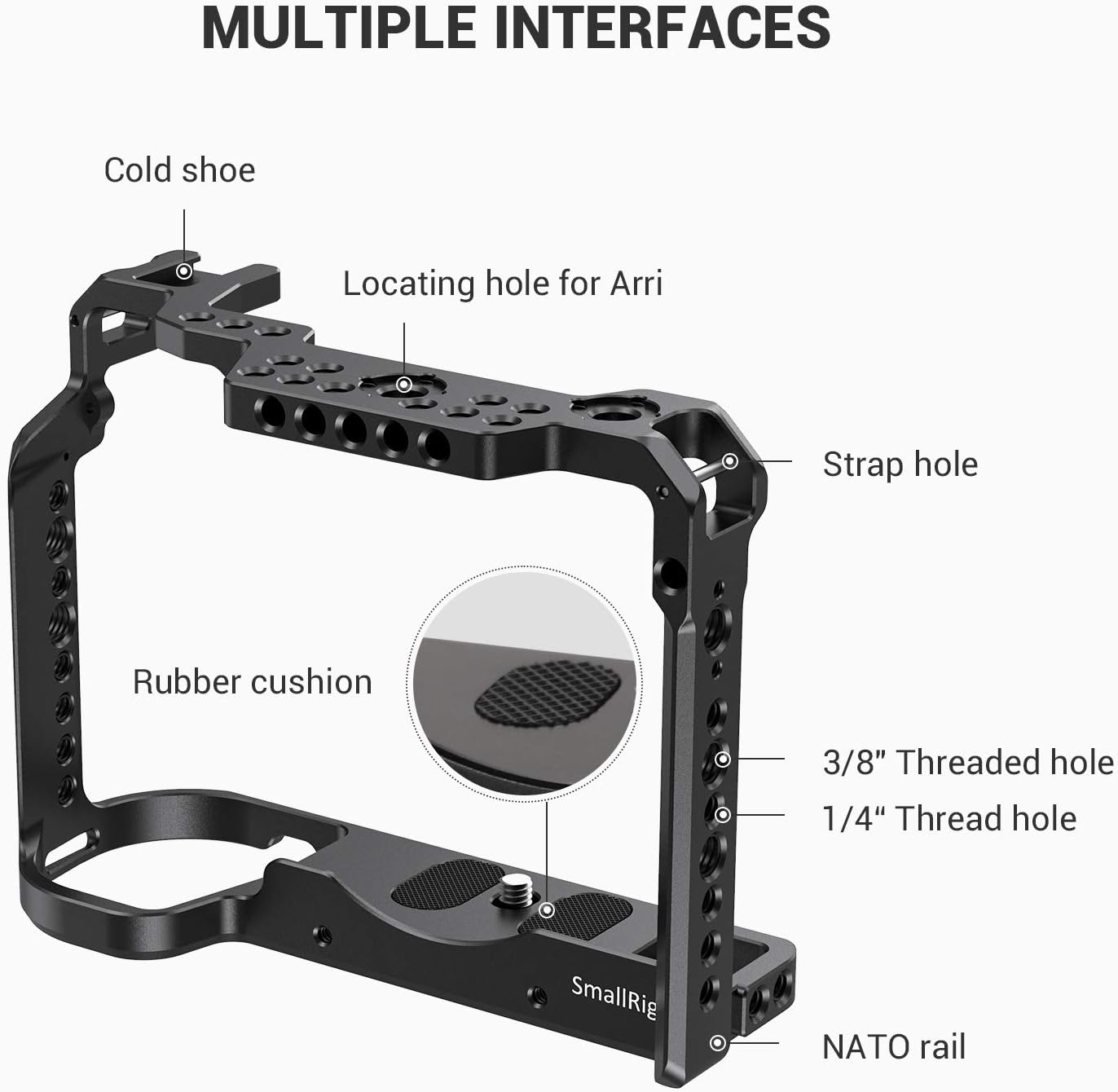 SmallRig Cage for Panasonic S1H Camera CCP2488 Pack of 2