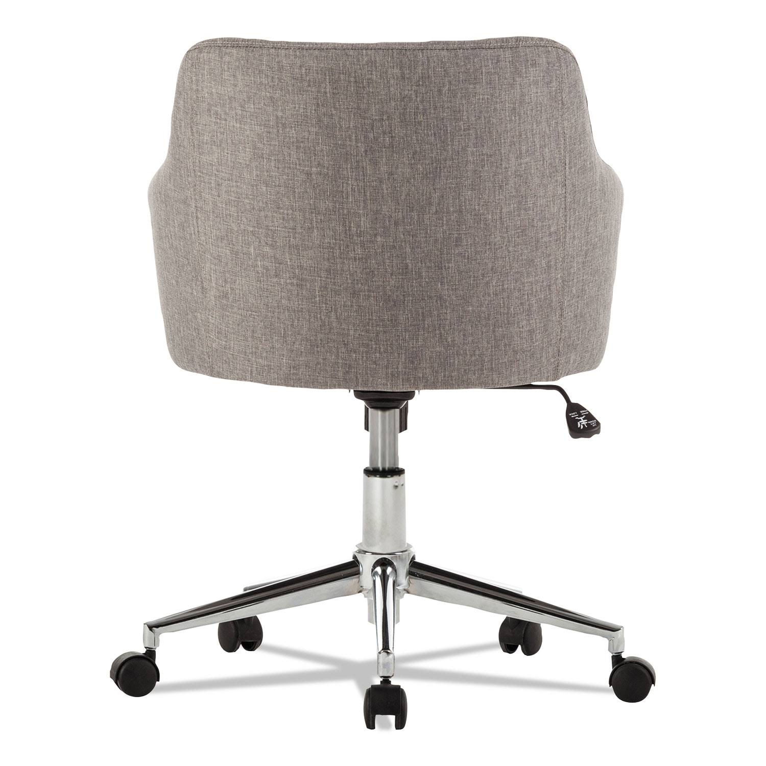 Alera Captain Series Gray Tweed Mid-Back Chair