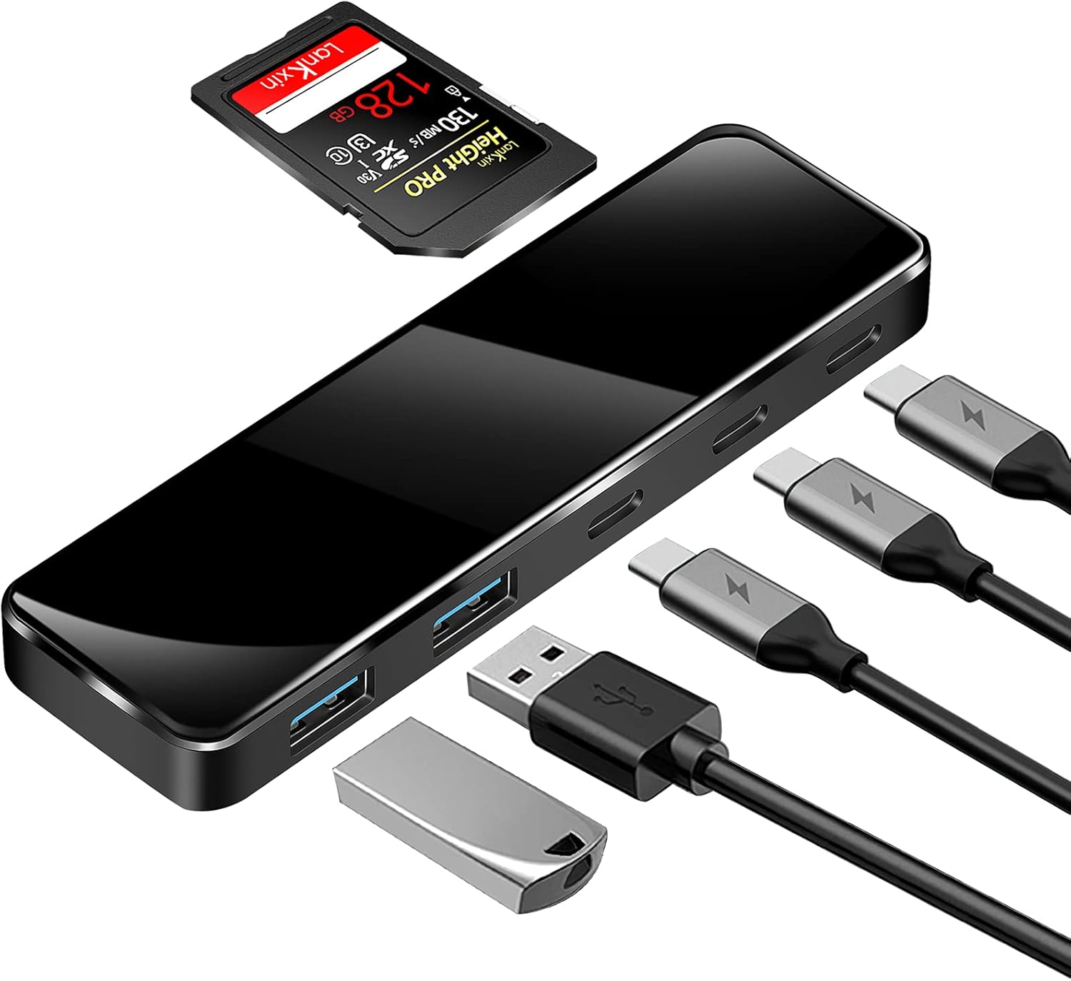 Tesla 2021 Model 3/Y Dynamic Power USB HUB Compatible Docking Station Center Console Pack of 2