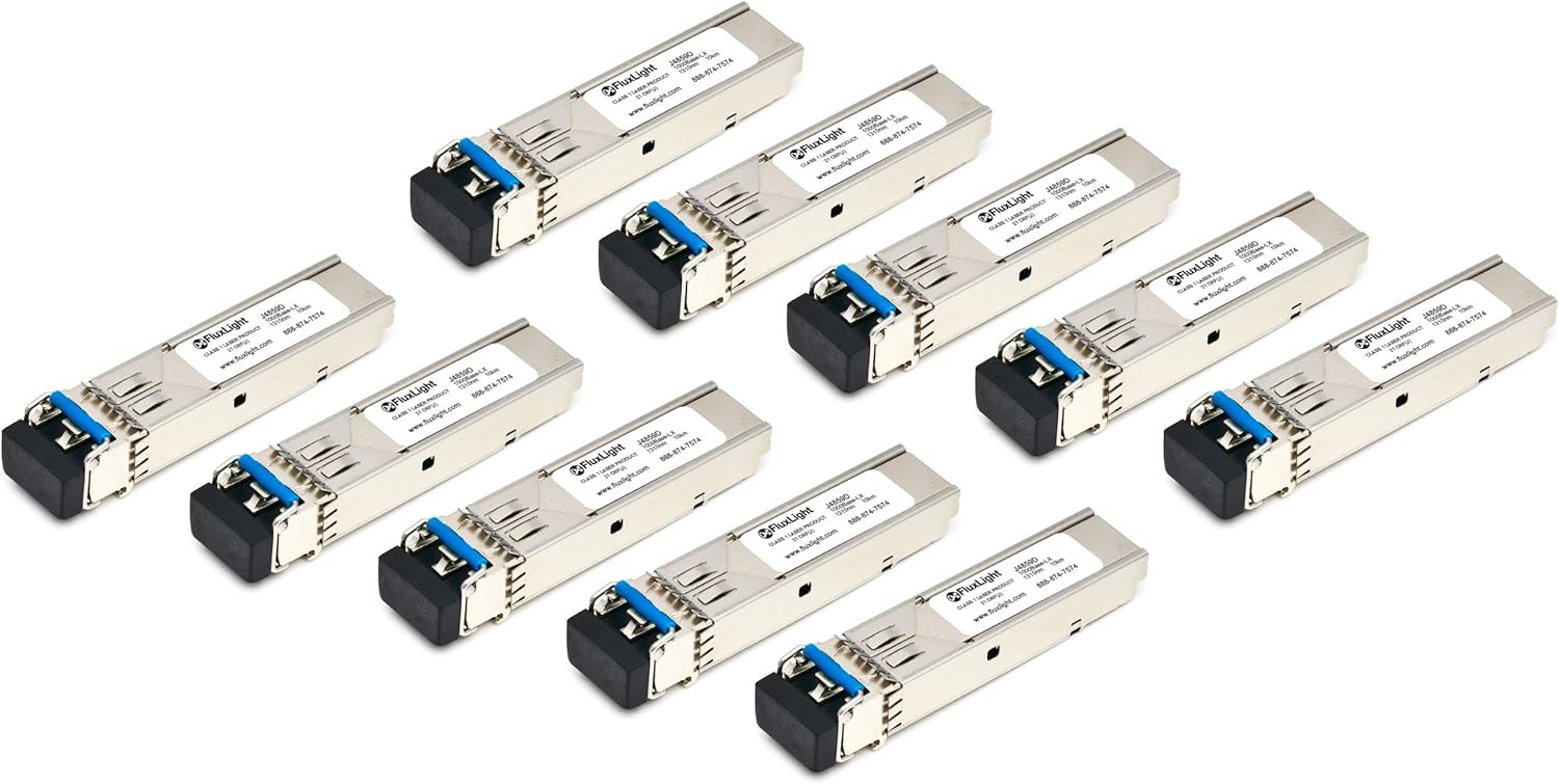FluxLight Brand Aruba Compatible J4859D 1000Base-LX Optical Transceiver (10 Pack)