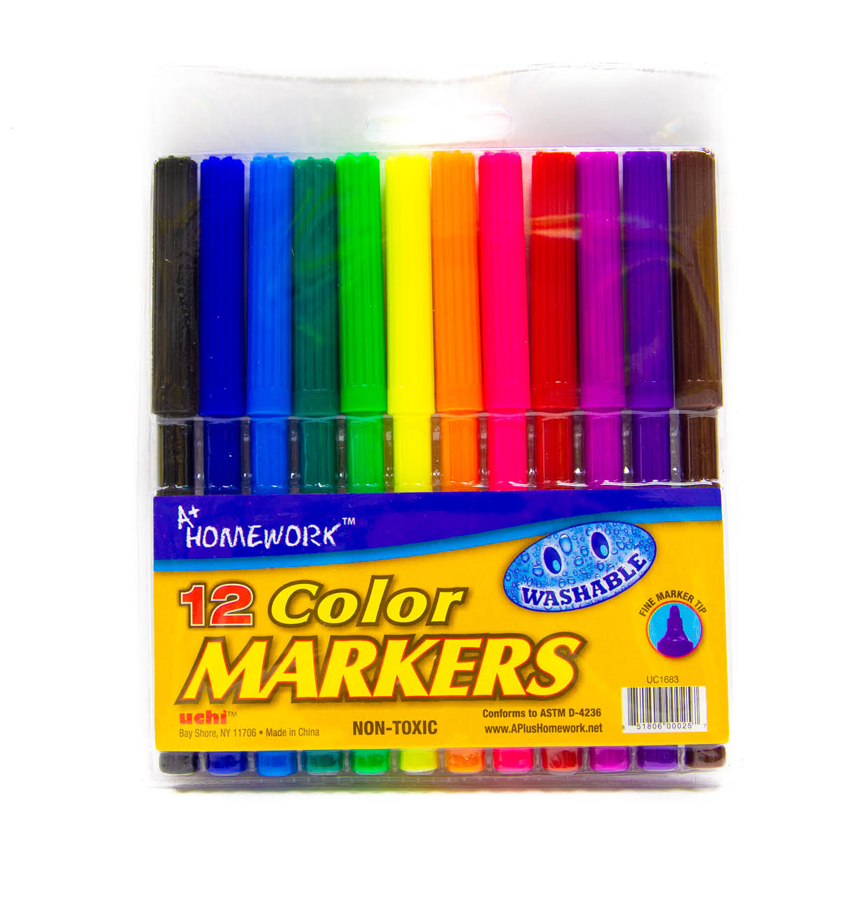 Washable Colored Markers - 12 Pack Case Pack 48