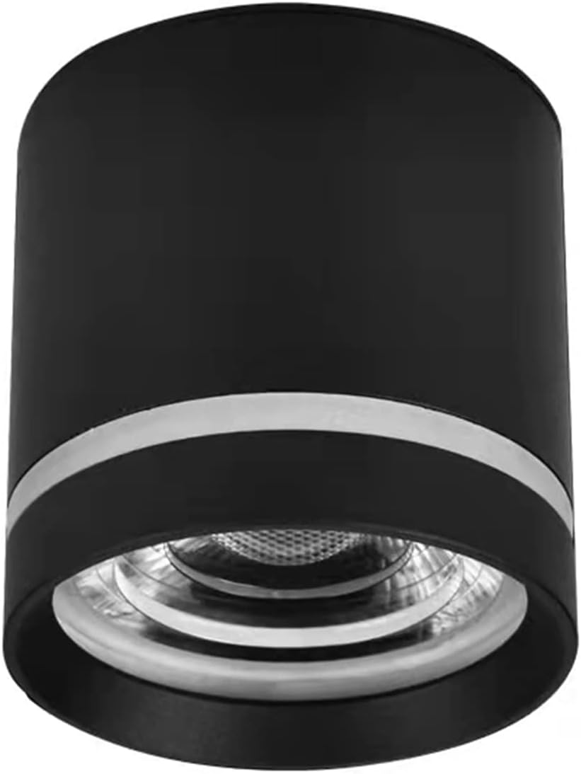 LED Ceiling Spotlight Indoor Surface Mounted Spotlight Aluminum Shell Side Light Transmission Design Ceiling Spotlight (12W 4000K) Surface Mounted Downlight Suitable for Living Room Bedroom Corridor