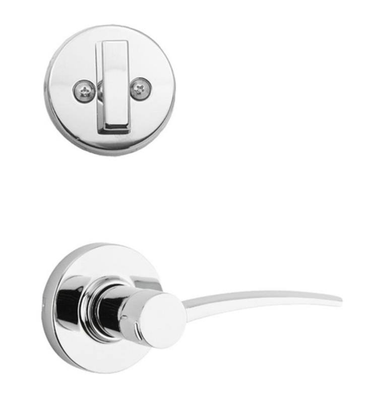 Kwikset 971KTLRH Katara Right Handed Single Cylinder Keyed Entry Interior Pack W Polished Chrome
