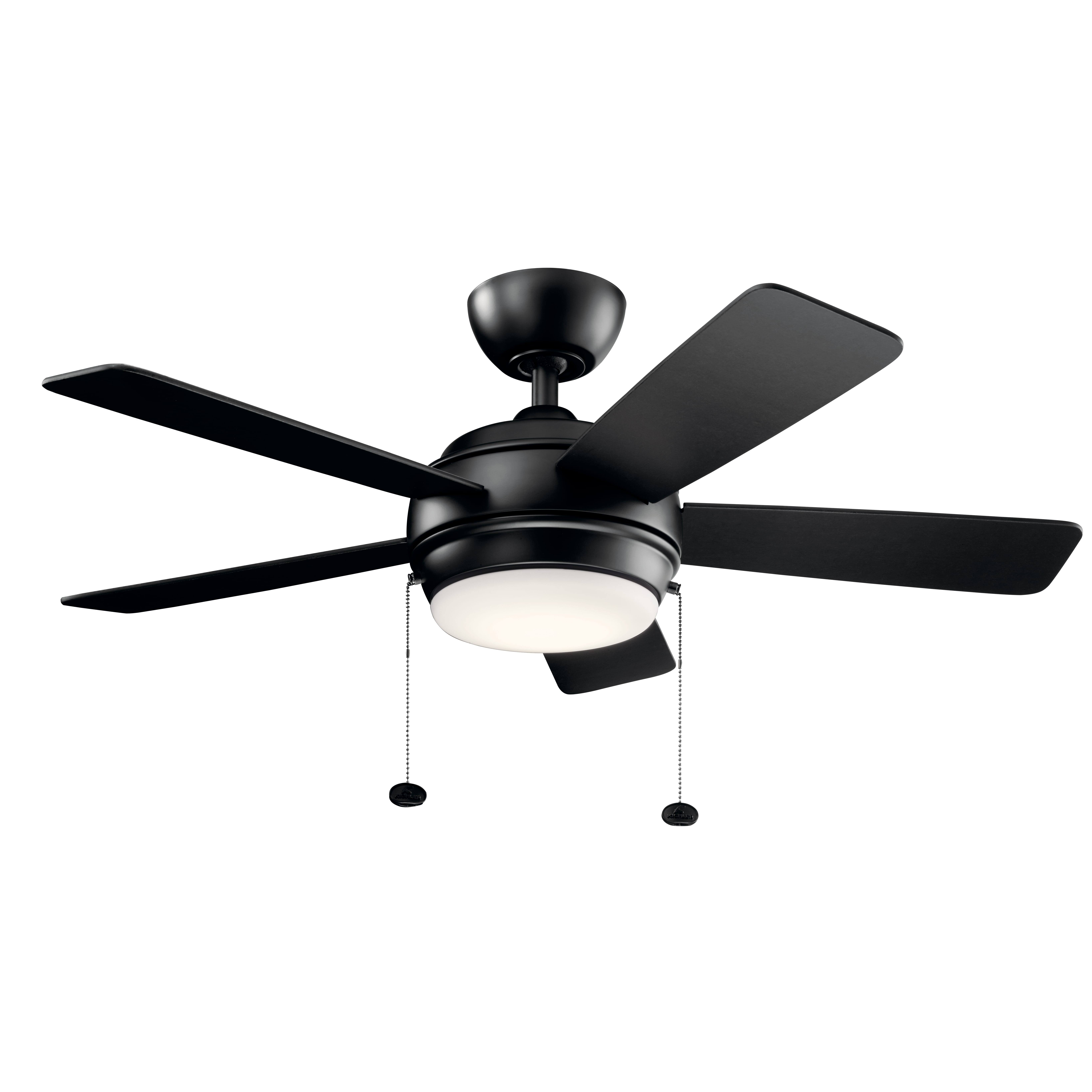 Kichler 42x22 Starkk LED Ceiling Fan - Satin Black - 330171SBK