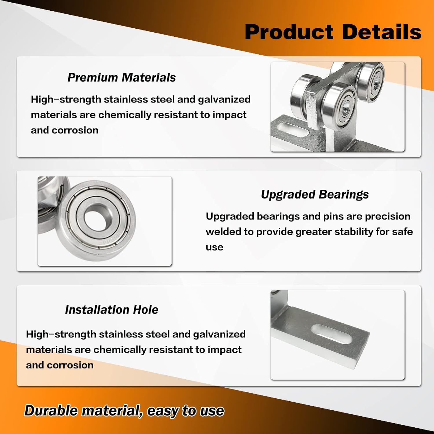 YATOINTO 2pcs Electric Hoist Installation Roller Trolley, T Type Trolley Assembly, 4 Wheel Trolley Assembly Silent for use with 1-5/8