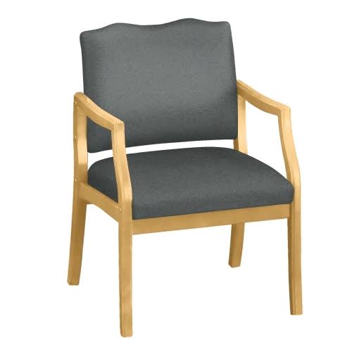 NBF Arm Chair in Fabric or Vinyl with 400lb Weight Capacity Metal Vinyl/Cherry Frame Signature Series (SP1201)
