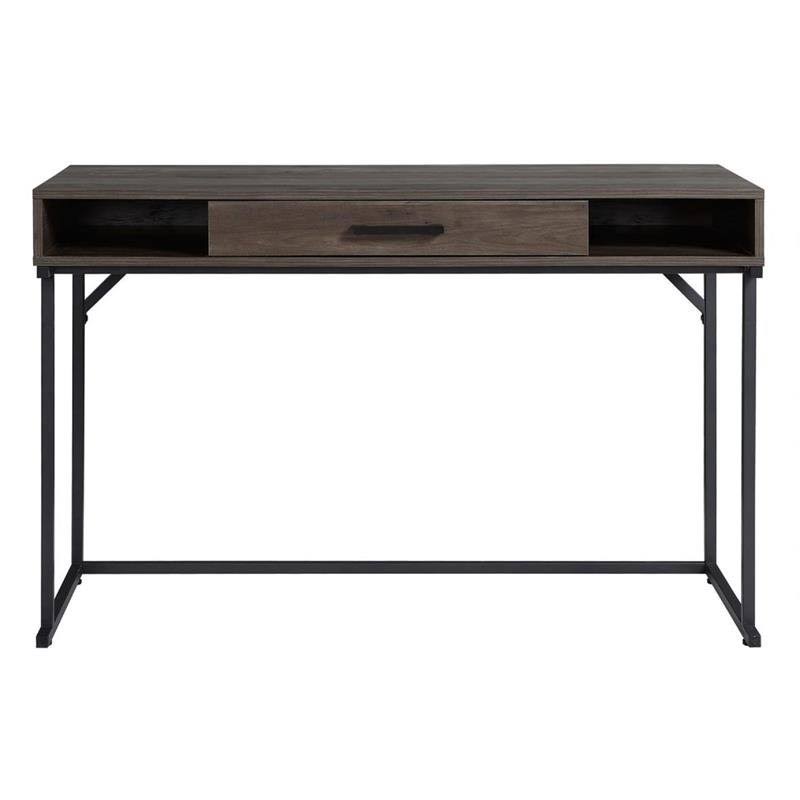 Legacy Home Lawrence Contemporary Manufactured Wood Computer Desk in Espresso