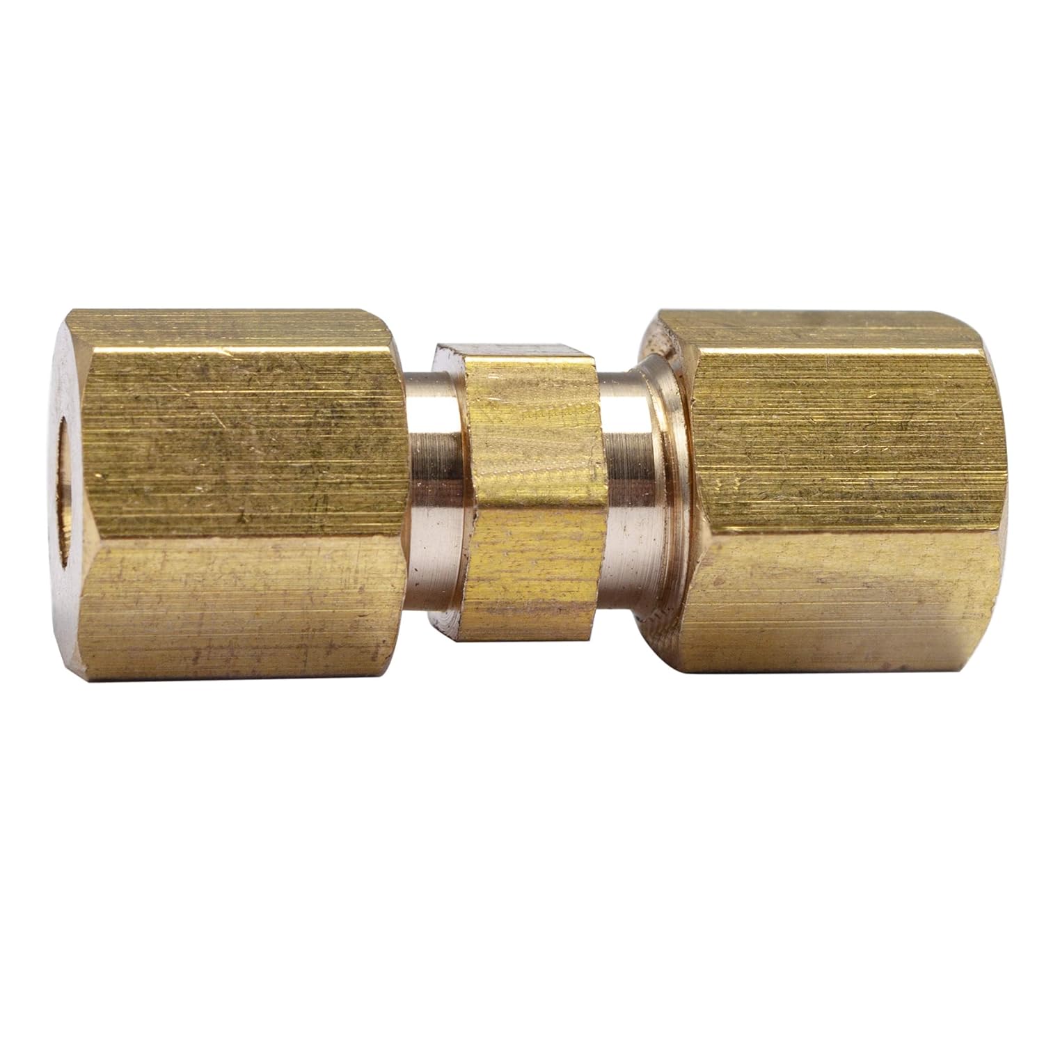 LTWFITTING 3/16-Inch OD Compression Union,Brass Compression Fitting(Pack of 400)