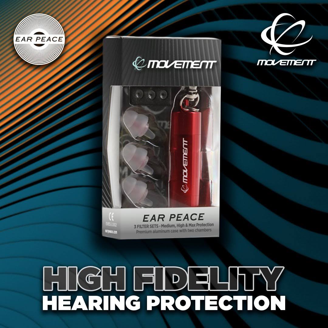 EarPeace High Fidelity Black Case White Earplugs