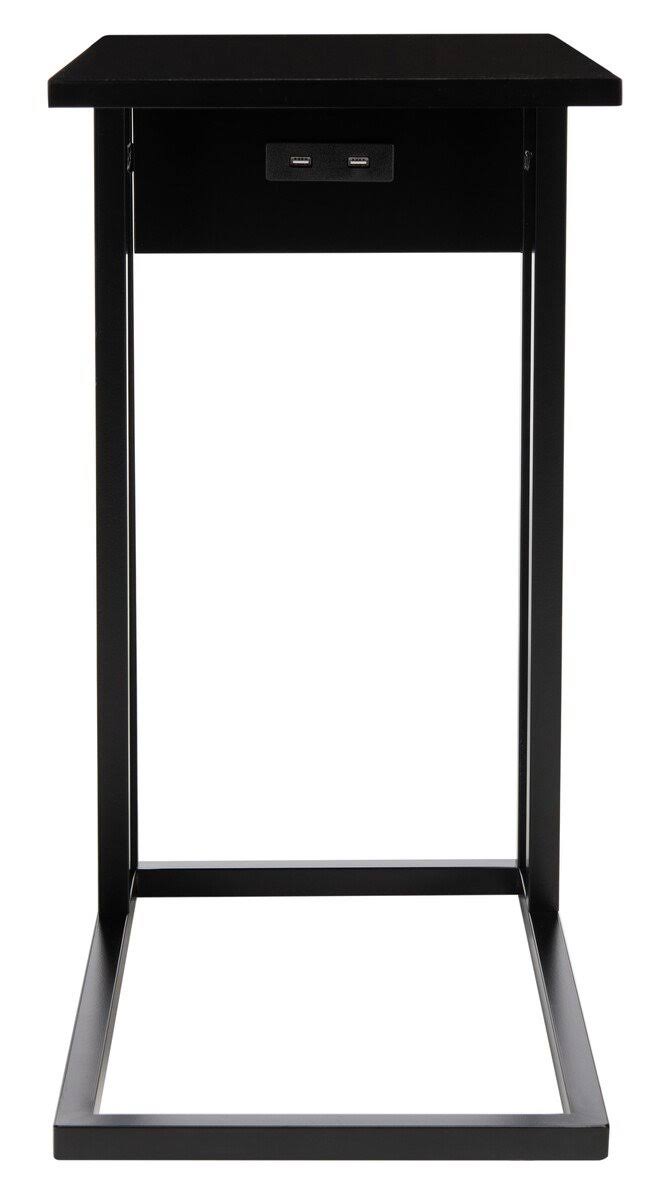 Safavieh ACC8003A Portland USB Side Table Black